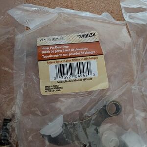 Gate House Antique Brass Hinge Pin Door Stop Qty 5